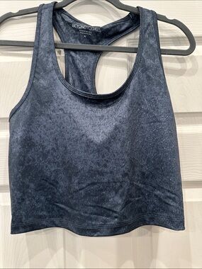 Beyond Yoga Navy Mottled Racerback Crop Tank (21)